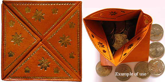 Moroccan Burnt Orange Coin wallet