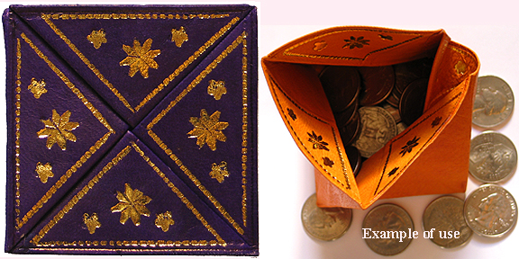 Moroccan Purple Coin wallet