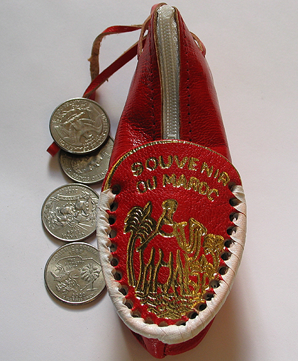 Moroccan Red Slipper Coin wallet