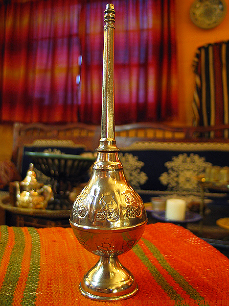 Moroccan Authentic Silver Rose water dispenser