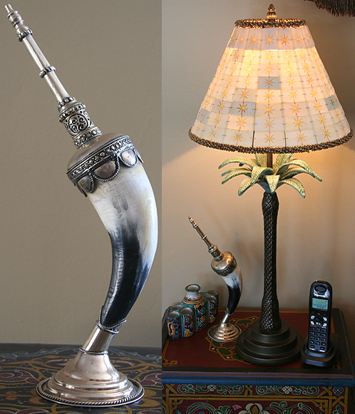 Moroccan Deco. horn perfume dispenser ID #1223