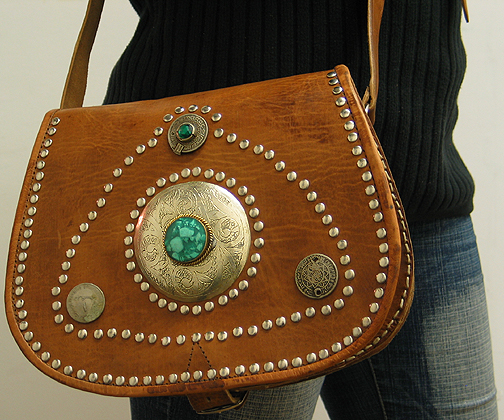 Moroccan Leather purse ID #1260