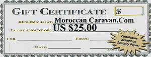Moroccan Moroccan Caravan Gift Certificate