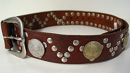 Moroccan Moroccan leather coin belts