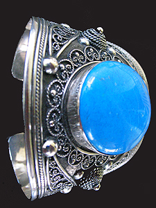 Moroccan Turquoise Cuff Bracelet !!