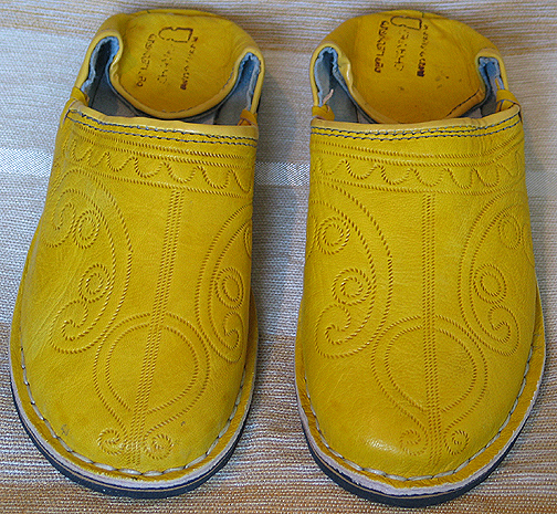 Moroccan Unisex Yellow Amazigh (Berber) babouche