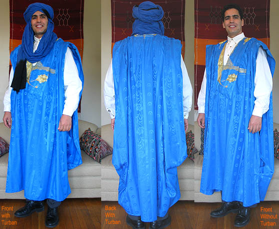 Moroccan Blue Saharan Gandora