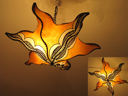 Moroccan Star henna lamp ID#810