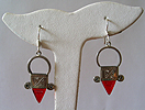 Touareg Earrings- Red ID #591