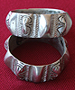 Tribal Silver bracelet set
