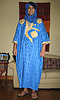 Blue Embroidered  Saharan Gandora